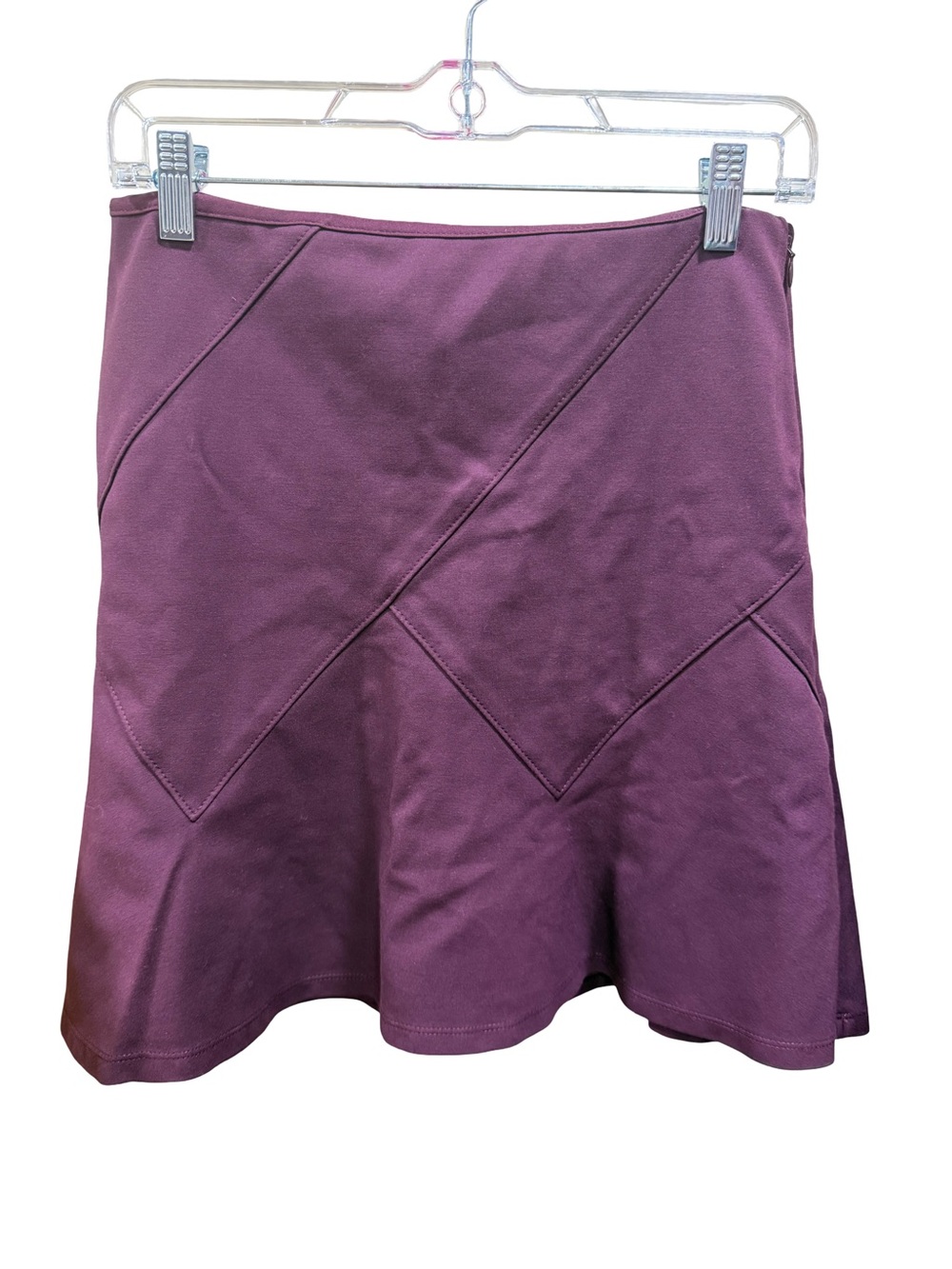 White House Black Market Plum Skater Skirt